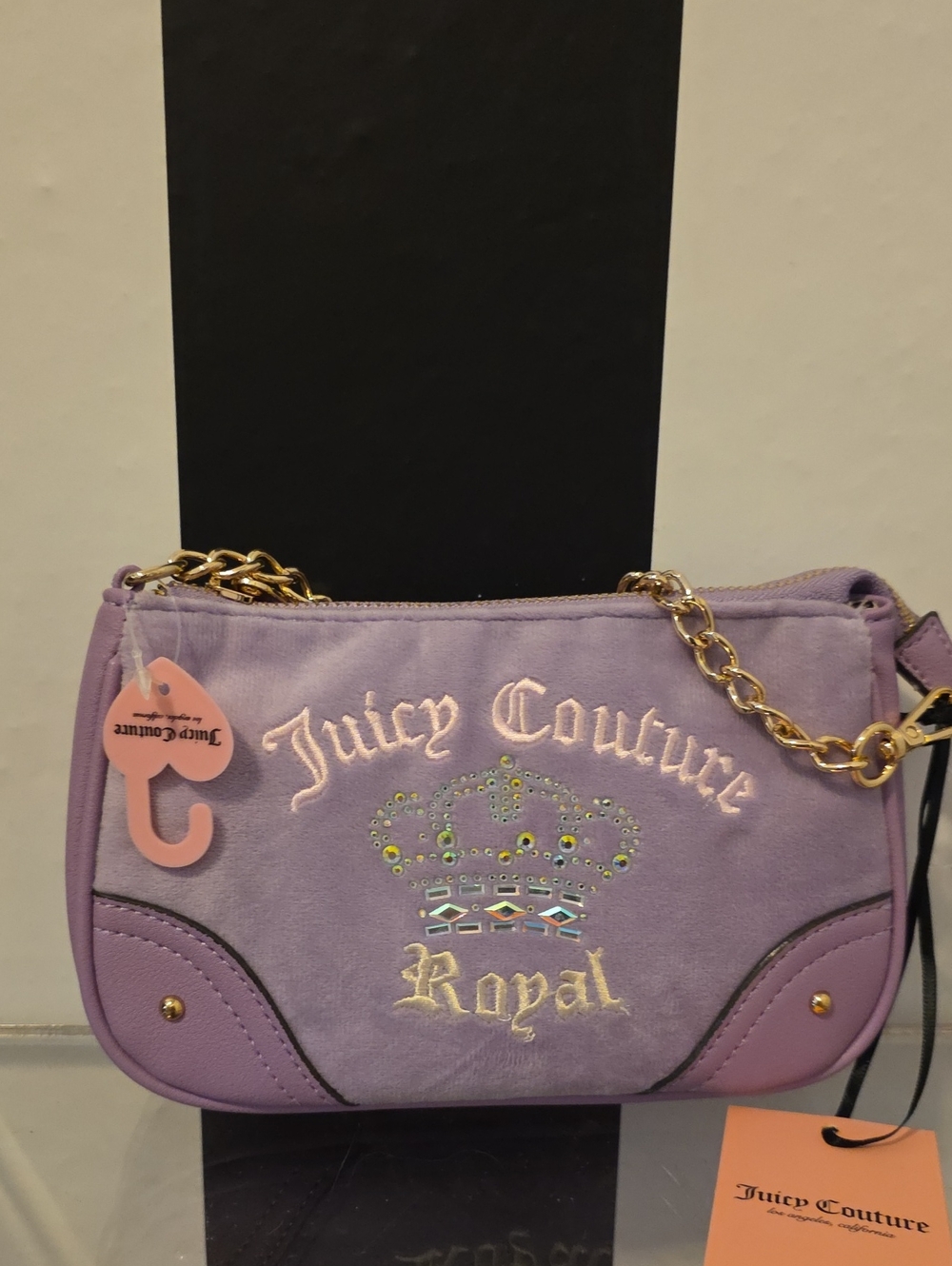 Juicy Couture Lavender Mini Chain Shoulder Bag